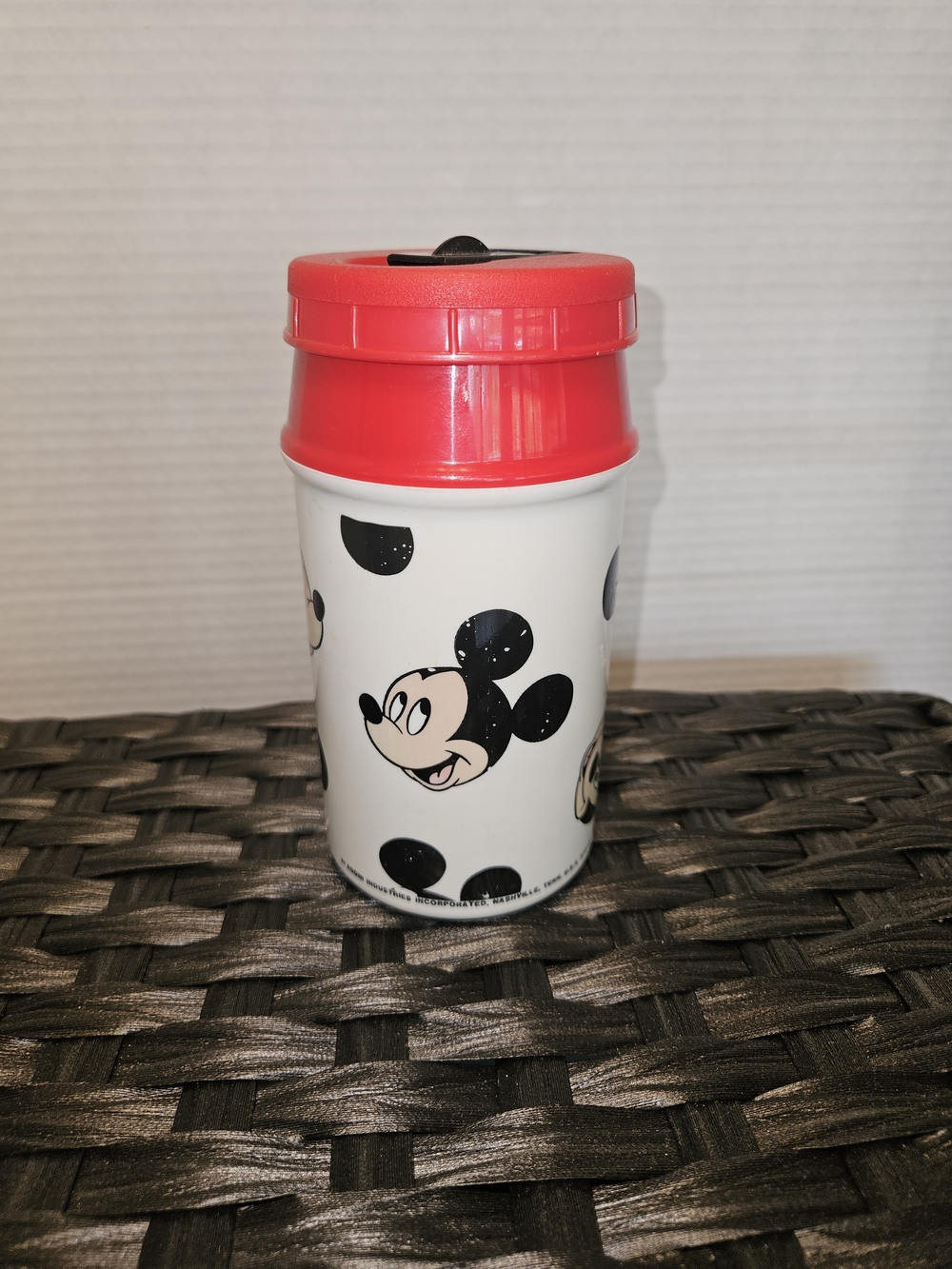 Mickey Mouse Red & White Travel Water Bottle